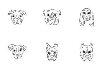 Hundegesichter Symbolpack