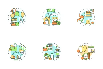 Hunger And Food Security Icon Pack