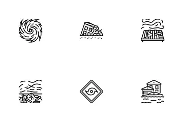 Hurricane Cyclone Storm Wind Icon Pack