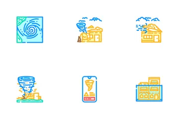Hurricane Cyclone Storm Wind Icon Pack