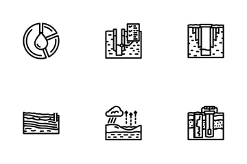 Hydrogeologist Industrial Icon Pack