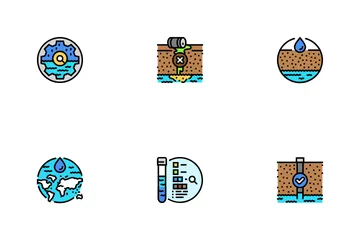Hydrogeologist Industrial Icon Pack