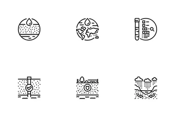 Hydrogéologue Industriel Pack d'Icônes