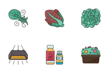 Hydroponics System Icon Pack