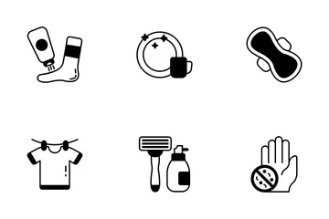 Hygiene And Cleaning Icon Pack