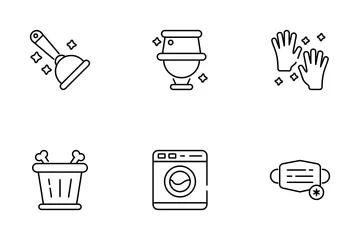 Hygiene And Cleaning Icon Pack