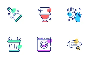 Hygiene And Cleaning Icon Pack