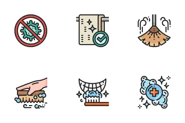 Hygiene And Cleaning Icon Pack