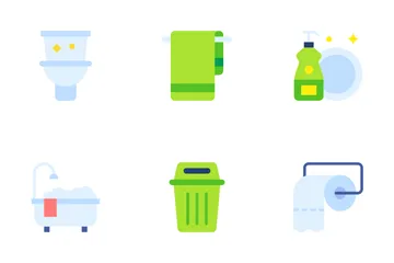 Hygiene And Disinfection Icon Pack