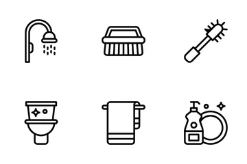 Hygiene And Disinfection Icon Pack