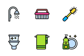 Hygiene And Disinfection Icon Pack