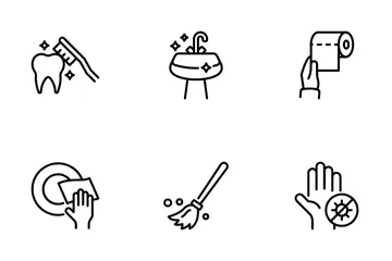 Hygiene Routine Icon Pack