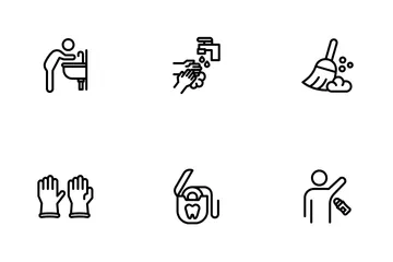 Hygiene Routine Icon Pack