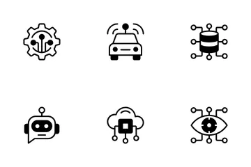 IA et apprentissage automatique Icon Pack