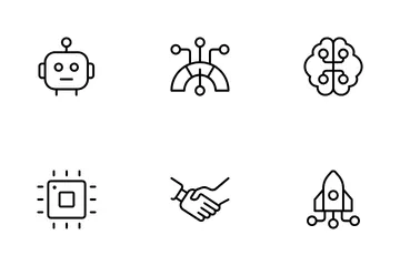 IA et apprentissage automatique Pack d'Icônes