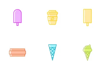 Ice Cream And Sweets Icon Pack