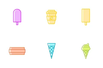 Ice Cream And Sweets Icon Pack