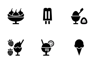 Ice Cream Menu Icon Pack