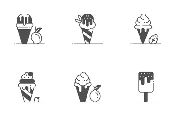 Ice Cream Parlor Icon Pack
