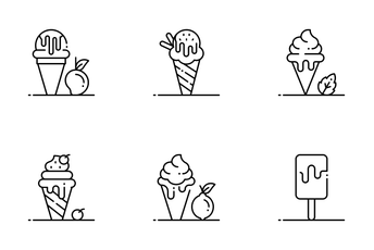 Ice Cream Parlour Icon Pack