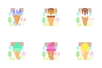 Ice Cream Parlour Icon Pack