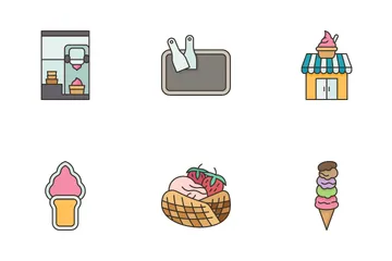 Ice Cream Shop Icon Pack