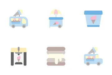 Ice Cream Shop Icon Pack