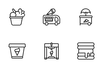 Ice Cream Shop Icon Pack