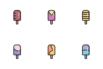 Ice Cream Sweet Dessert Icon Pack