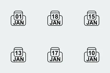 Icona del calendario aziendale Icon Pack