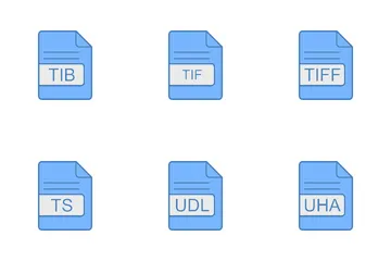 Icône Format de fichier Pack d'Icônes