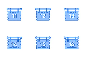 Icônes de calendrier Pack d'Icônes