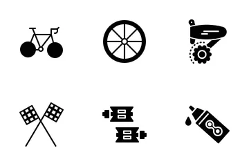 Ícones de ciclismo Pacote de Ícones