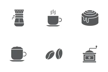 Icônes de glyphe de café Icon Pack