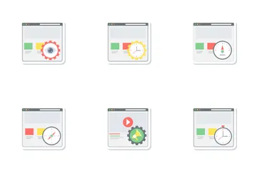 Icônes de mise en page Web Icon Pack