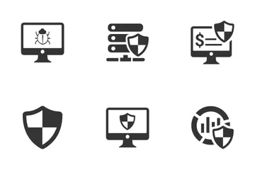 Ícones de segurança cibernética Pacote de Ícones