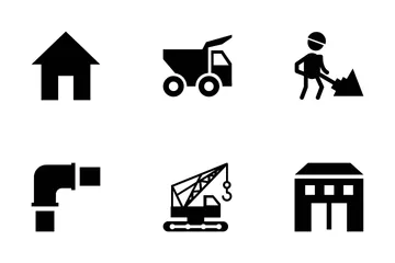 Ícones vetoriais de construção Pacote de Ícones