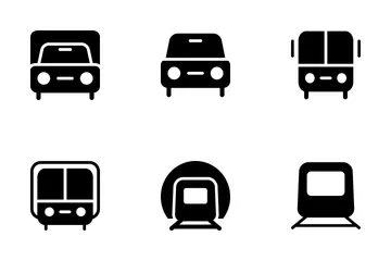 Ícones vetoriais de transporte Icon Pack