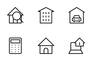 Ícones imobiliários Pacote de Ícones