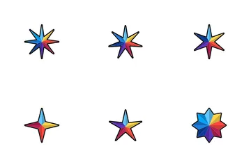 Iconografía de estrellas Paquete de Iconos