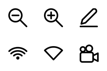 Iconos básicos para la interfaz de usuario Paquete de Iconos