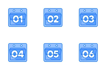 Iconos de calendario Paquete de Iconos