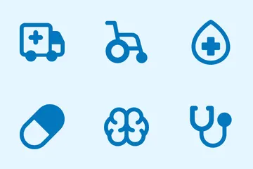 Iconos esenciales de atención médica Paquete de Iconos