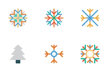 Iconos de colores navideños Paquete de Iconos