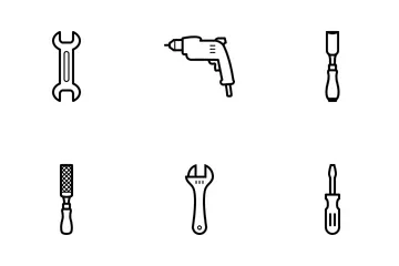 Iconos de línea de herramientas Paquete de Iconos