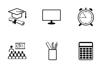 Iconos de línea de educación Paquete de Iconos