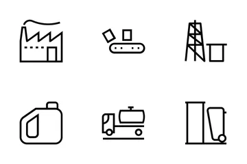 Iconos de procesos industriales Paquete de Iconos