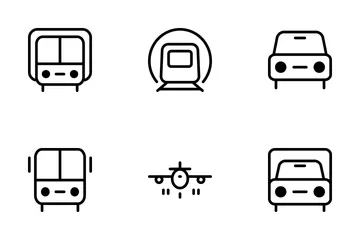 Iconos de transporte Paquete de Iconos