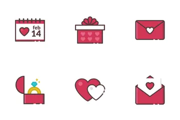 Iconos del día de San Valentín Paquete de Iconos