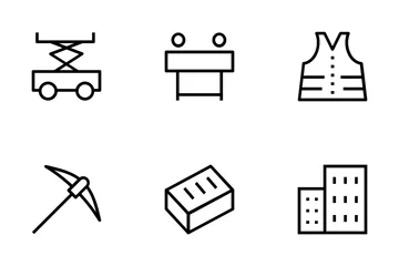 Iconos vectoriales de construcción Paquete de Iconos